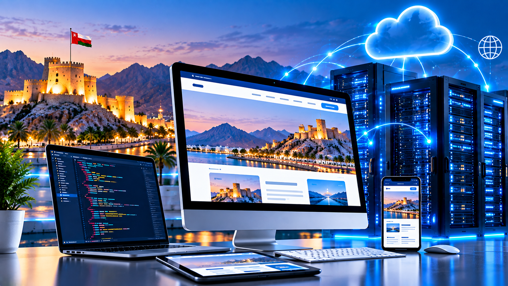 تصميم واستضافة المواقع